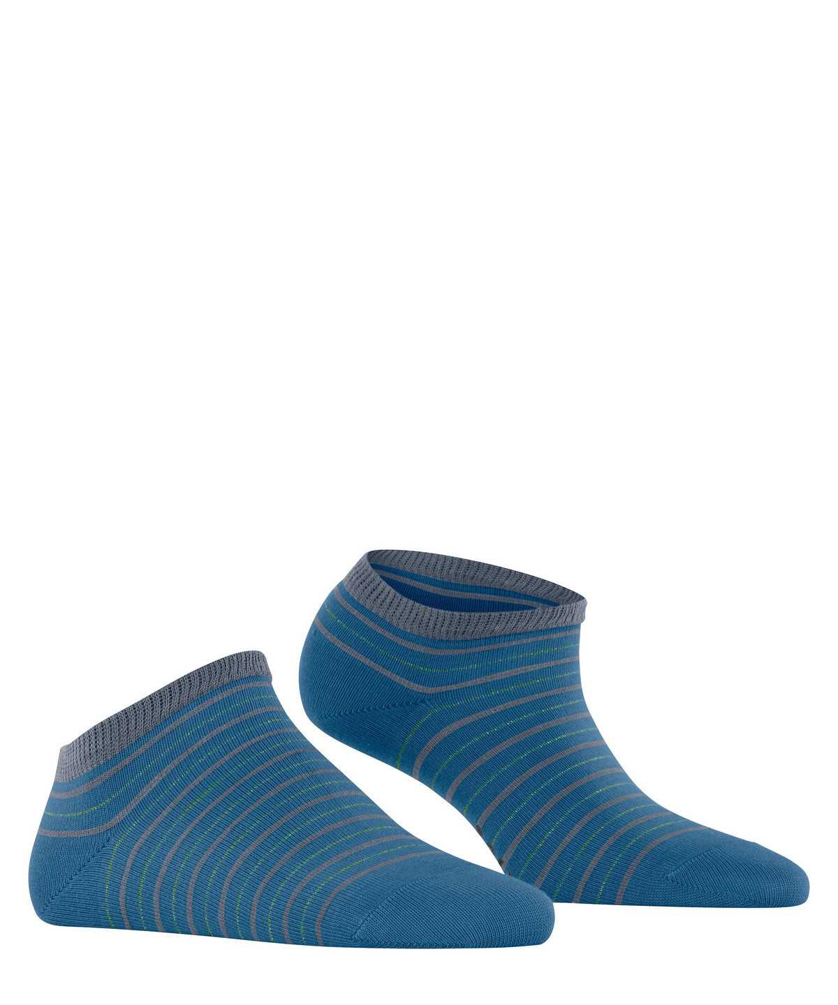 Falke Stripe Shimmer Sneaker Socks Socken Damen Blau | 3192860-FA