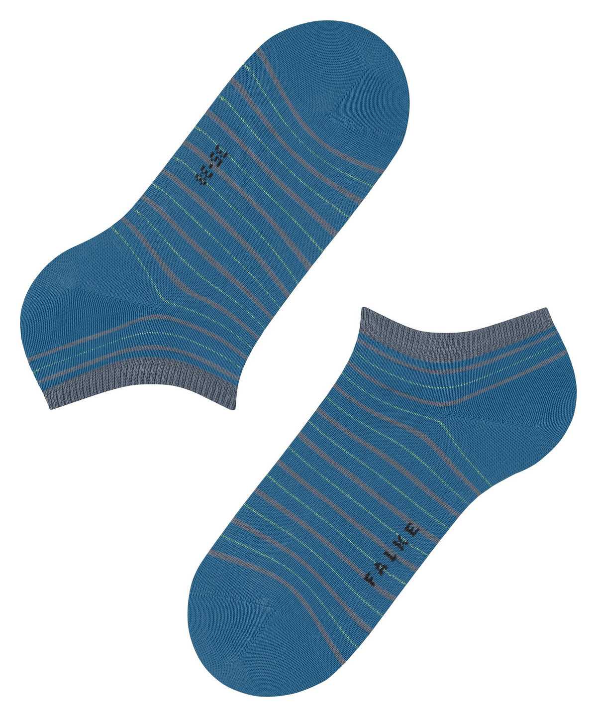 Falke Stripe Shimmer Sneaker Socks Socken Damen Blau | 3192860-FA