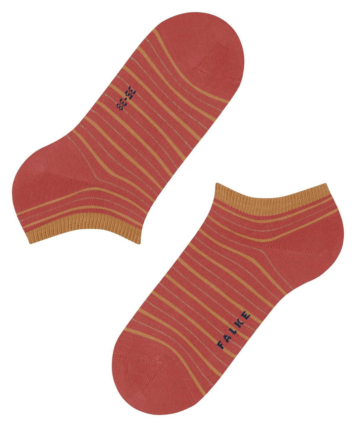 Falke Stripe Shimmer Sneaker Socks Socken Damen Rot | 9658437-YV