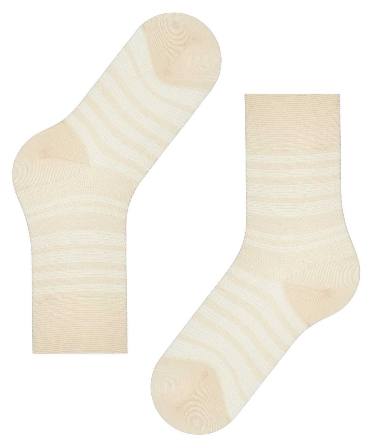 Falke Sunset Stripe Socks Socken Damen Beige | 3672148-SZ