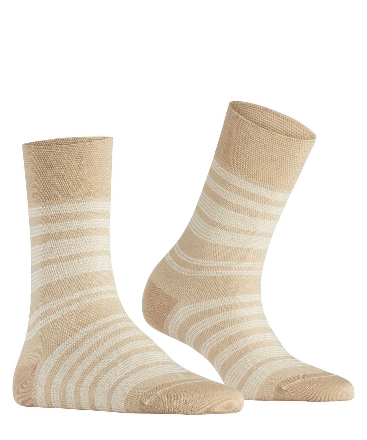 Falke Sunset Stripe Socks Socken Damen Beige | 8974025-HV