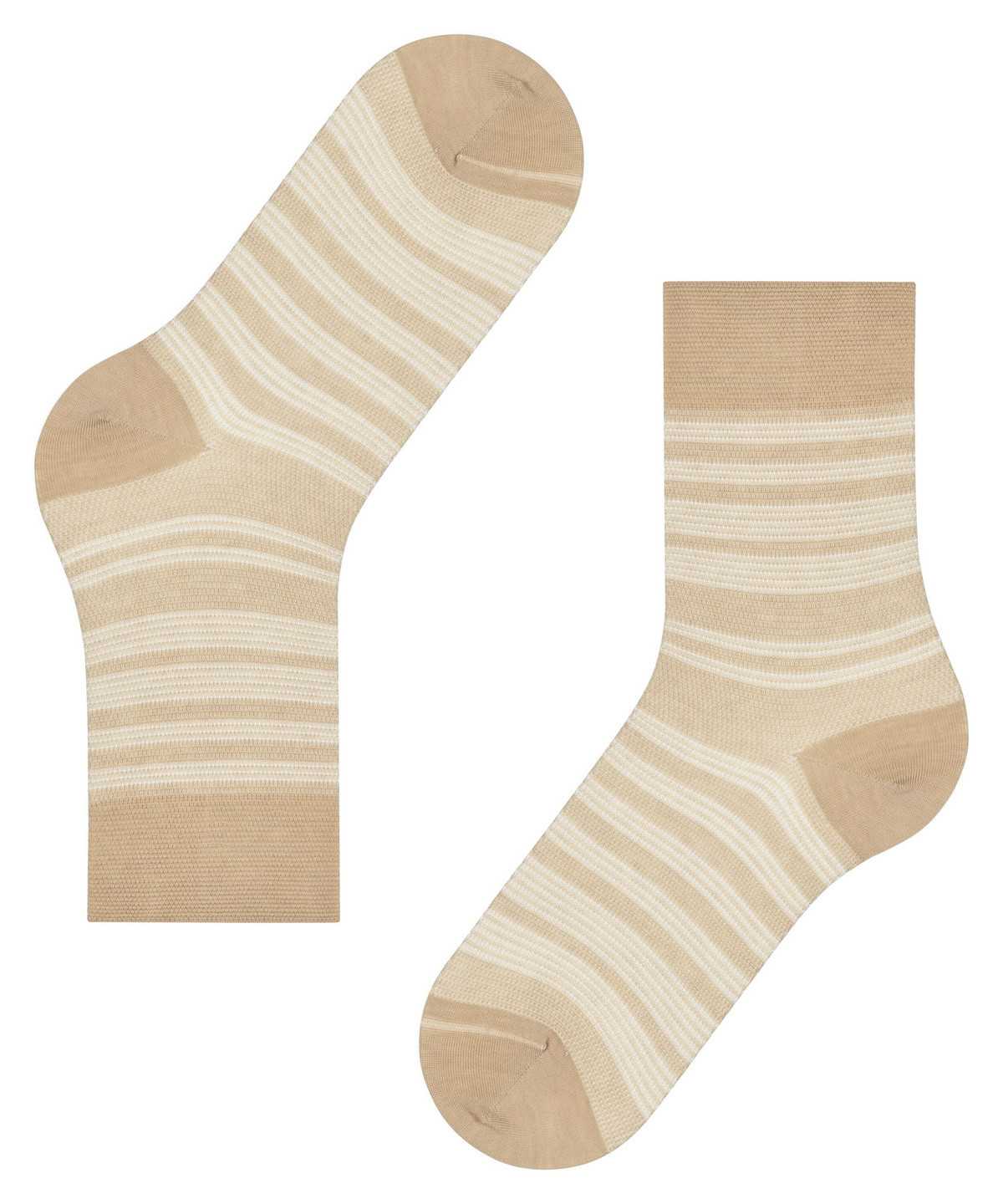 Falke Sunset Stripe Socks Socken Damen Beige | 8974025-HV