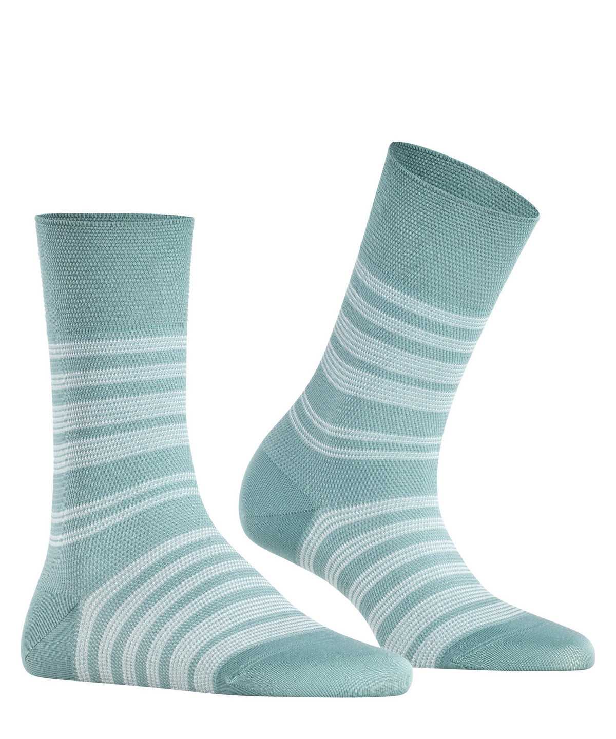 Falke Sunset Stripe Socks Socken Damen Grün | 8421967-KS