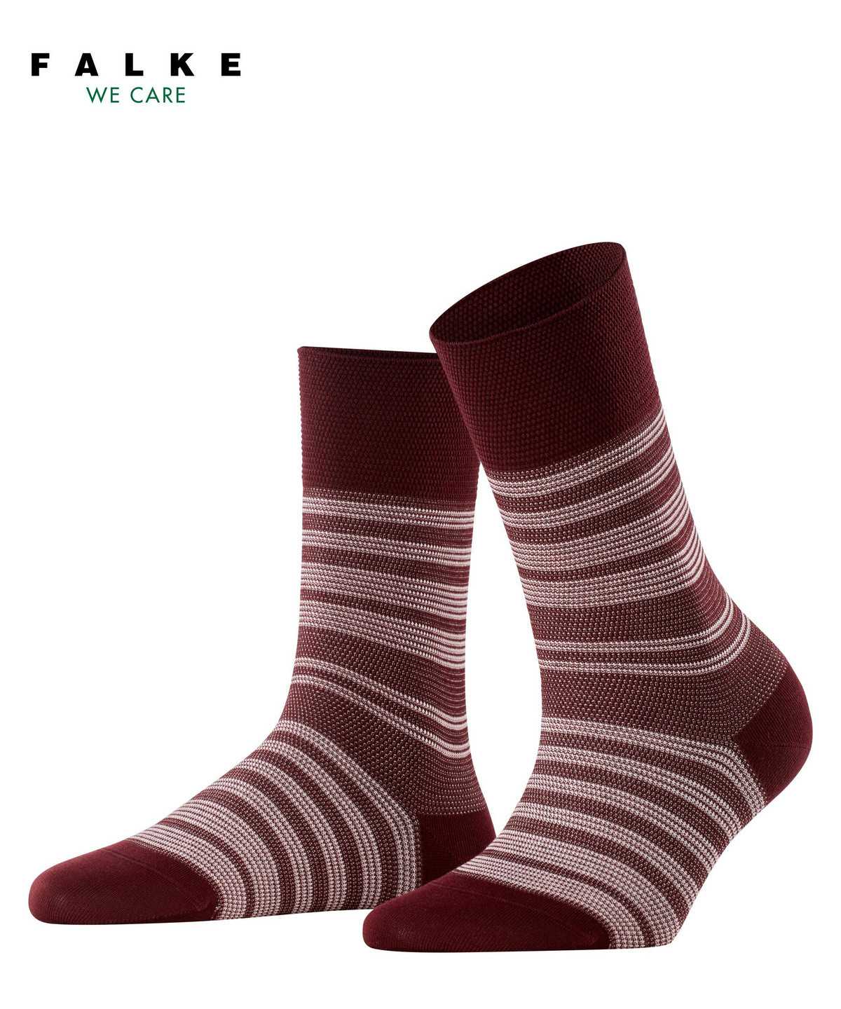 Falke Sunset Stripe Socks Socken Damen Rot | 7520934-MY