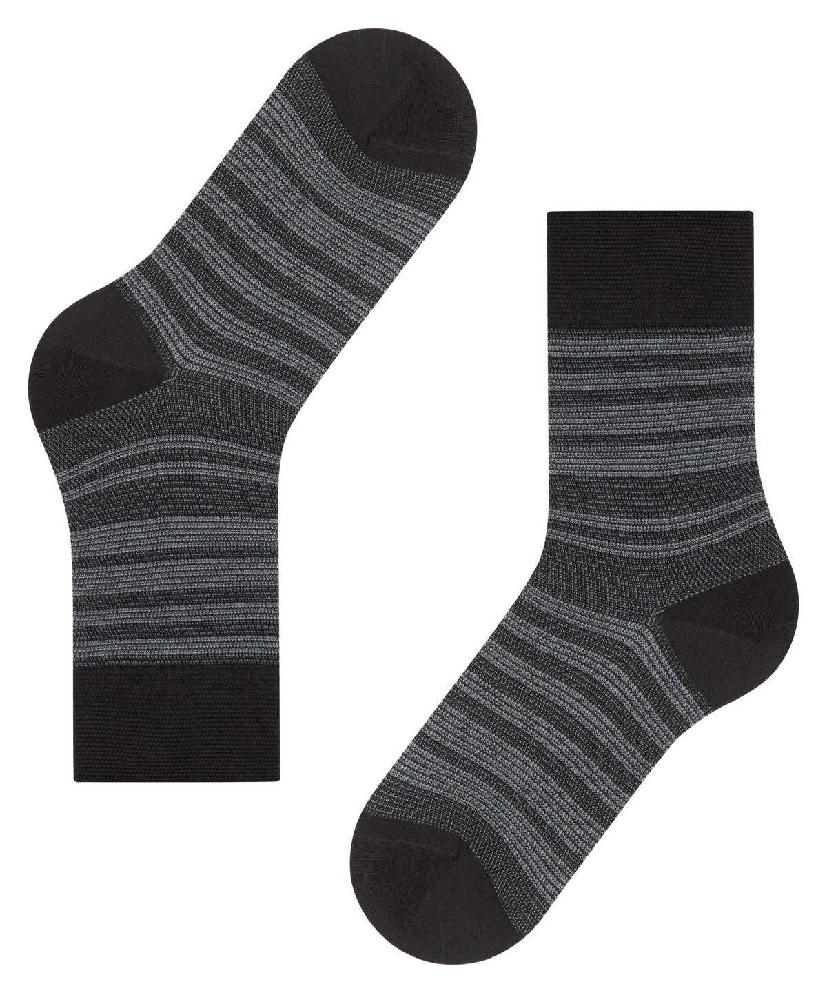 Falke Sunset Stripe Socks Socken Damen Schwarz | 8394710-WZ