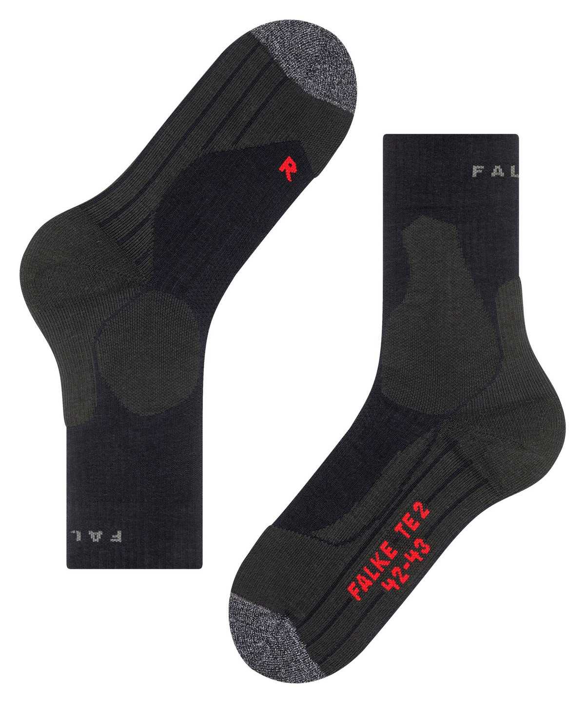 Falke TE2 Tennis Socks Socken Herren Schwarz | 0387154-YB