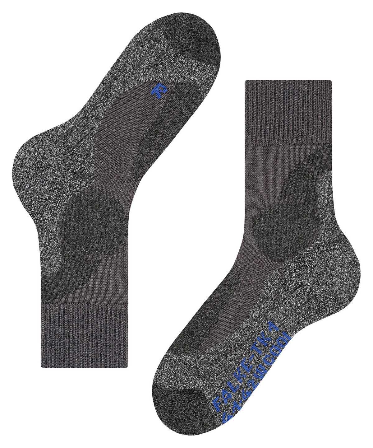 Falke TK1 Adventure Cool Trekking Socks Socken Herren Grau | 9036721-KR