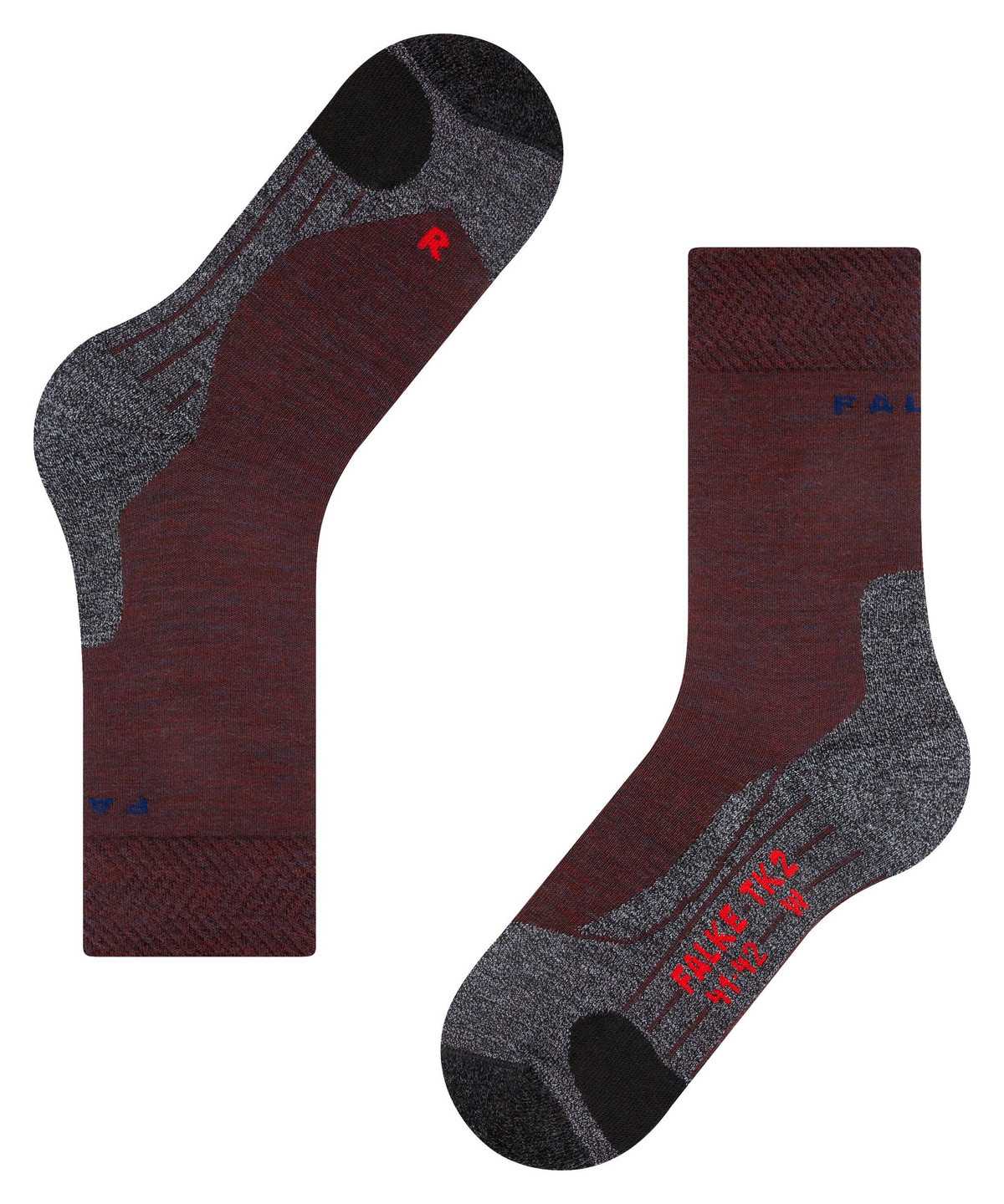 Falke TK2 Explore Melange Trekking Socks Sports Socks Damen Rot | 3520981-OW