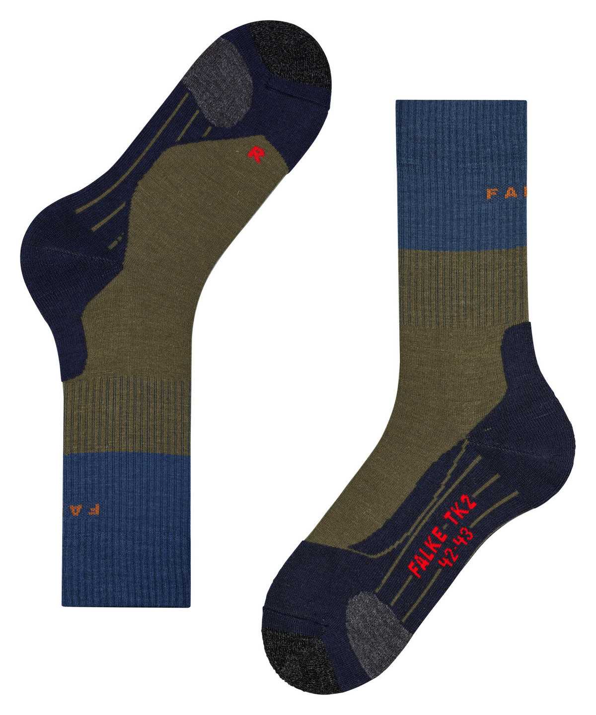 Falke TK2 Explore Trekking Socks Socken Herren Grün | 3976105-WU