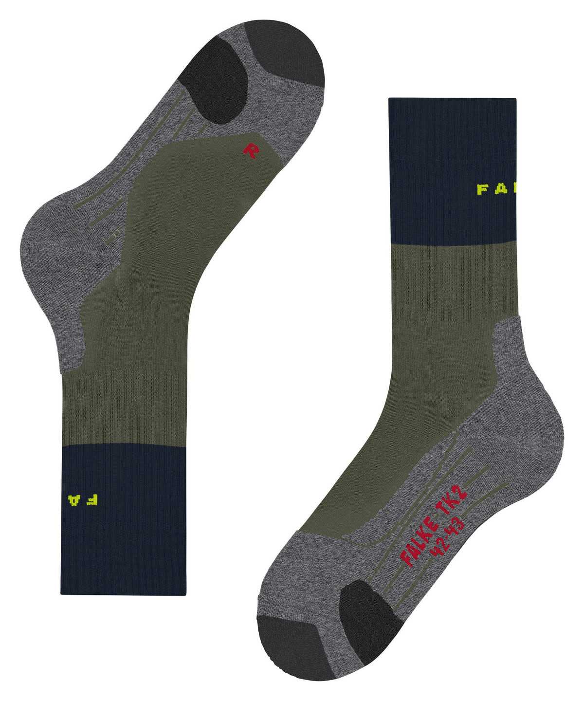 Falke TK2 Explore Trekking Socks Socken Herren Grün | 6157802-XZ