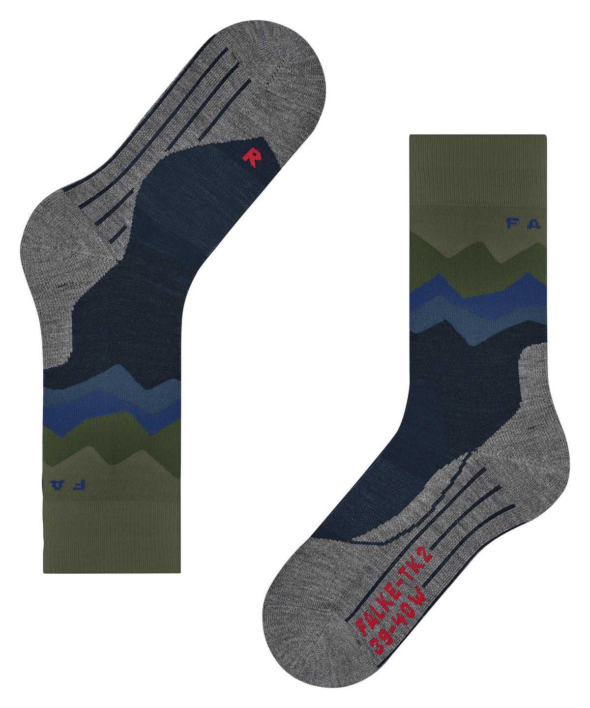 Falke TK2 Explore Trekking Socks Socken Herren Blau | 0798321-BQ