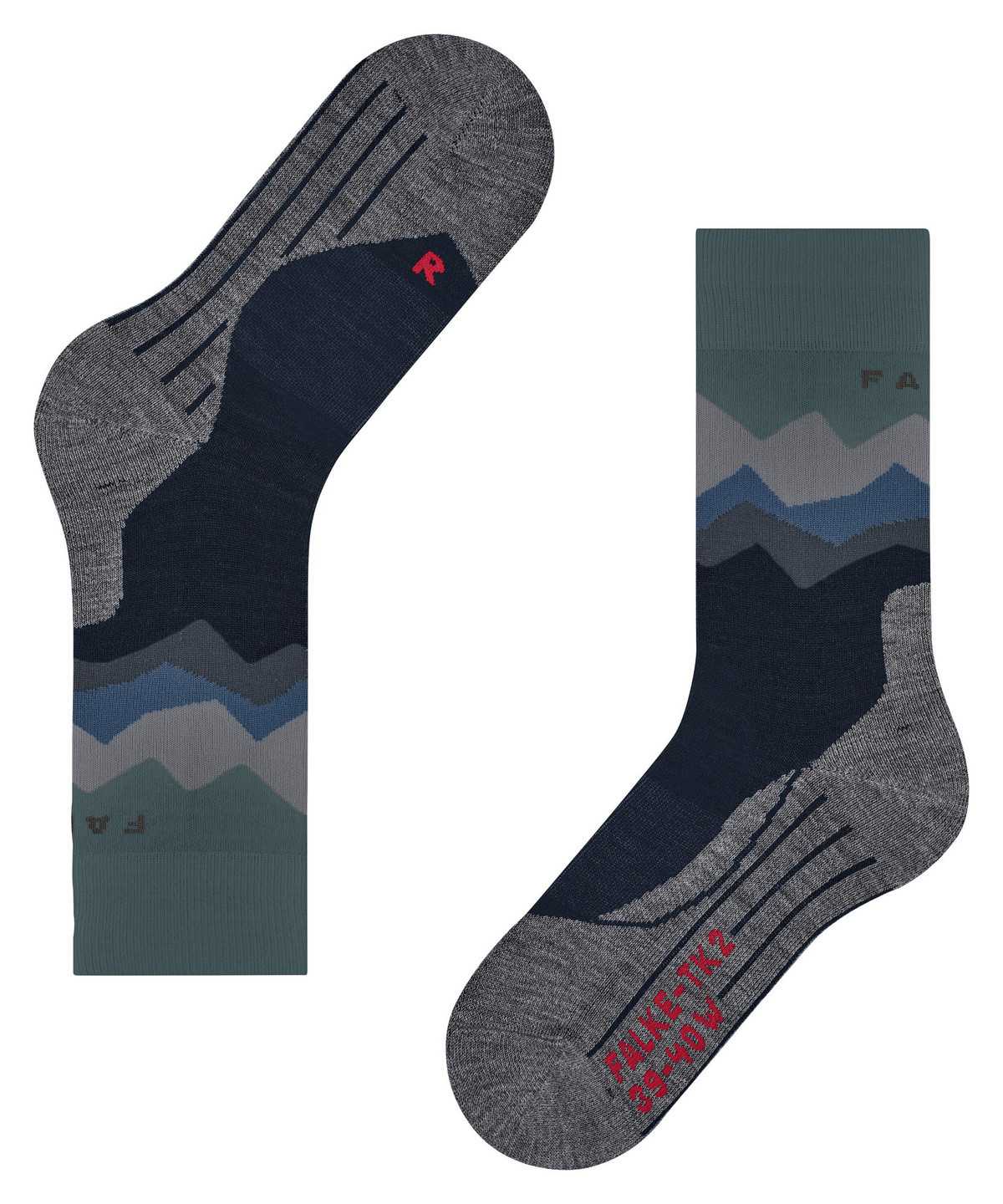 Falke TK2 Explore Trekking Socks Socken Herren Blau | 1376409-WQ