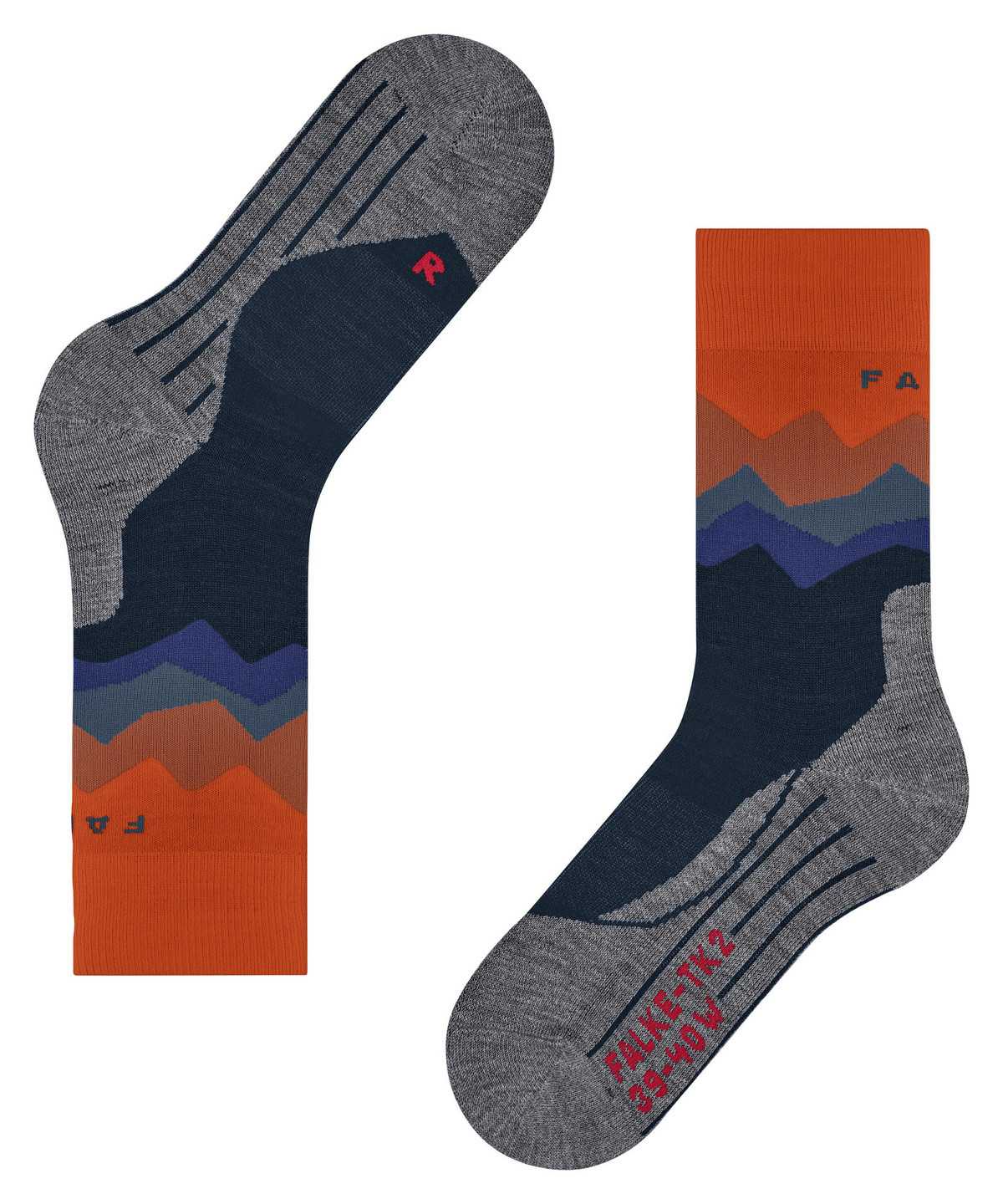 Falke TK2 Explore Trekking Socks Socken Herren Blau | 6540139-CA