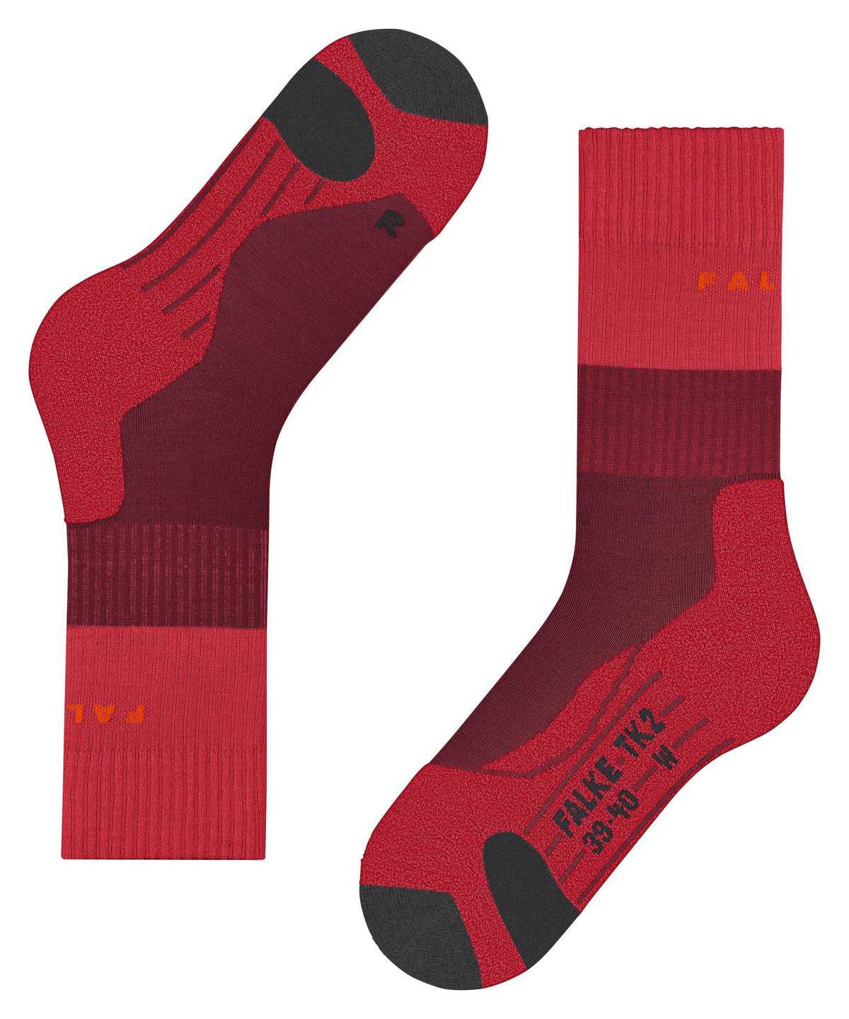 Falke TK2 Explore Trekking Socks Sports Socks Damen Rot | 6723145-RL