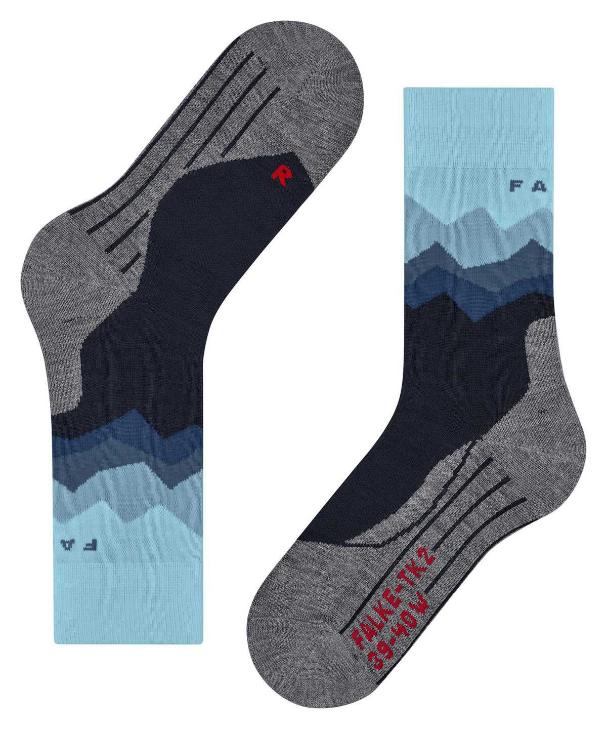 Falke TK2 Explore Trekking Socks Sports Socks Damen Blau | 7190823-QG