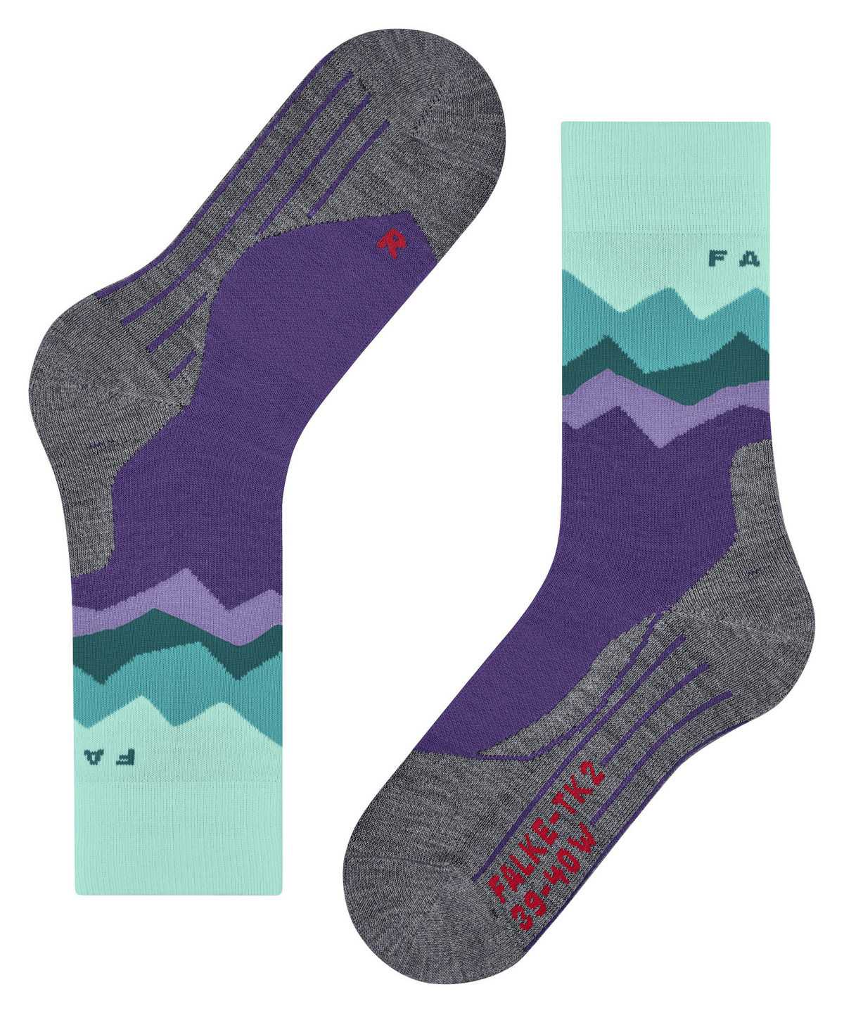 Falke TK2 Explore Trekking Socks Sports Socks Damen Lila | 3529618-PE