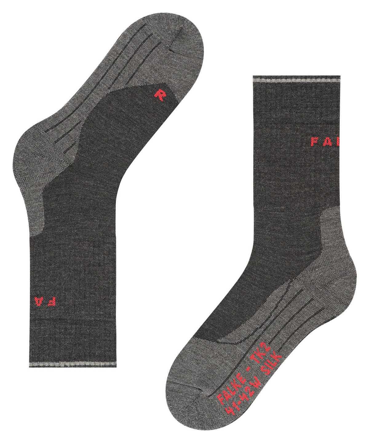 Falke TK2 Explore Wool Silk Trekking Socks Sports Socks Damen Grau | 6701423-UG