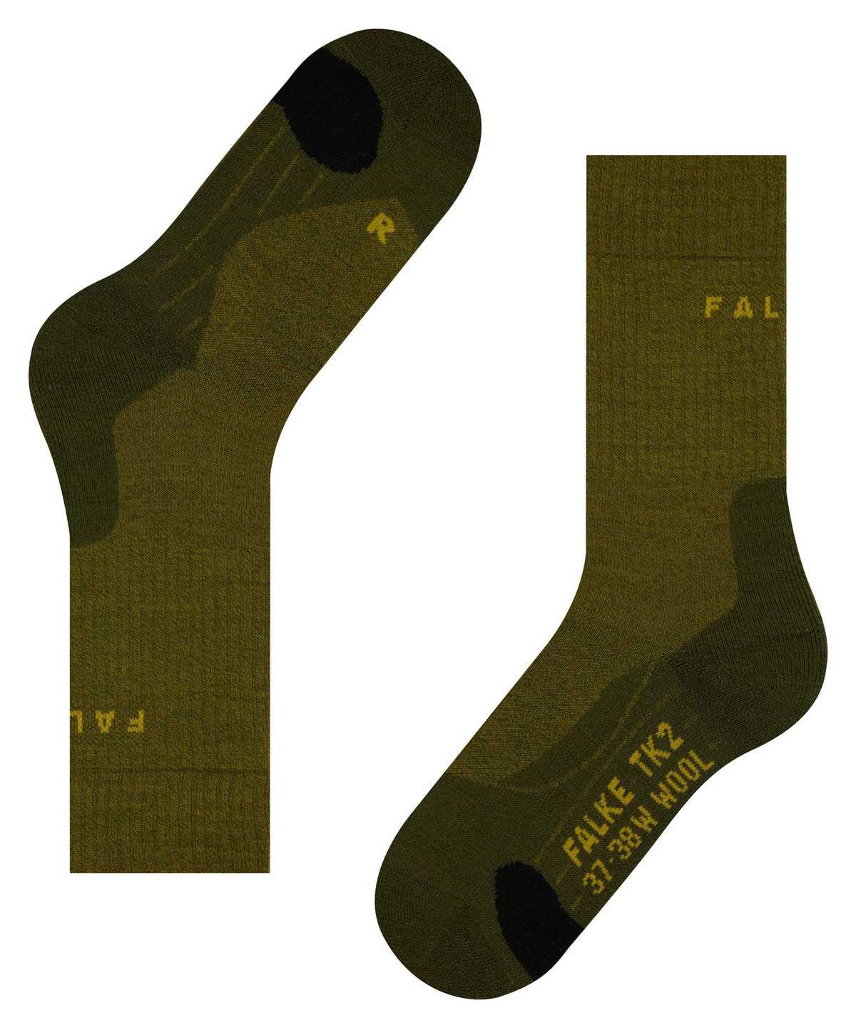 Falke TK2 Explore Wool Trekking Socks Socken Herren Grün | 0627593-SW