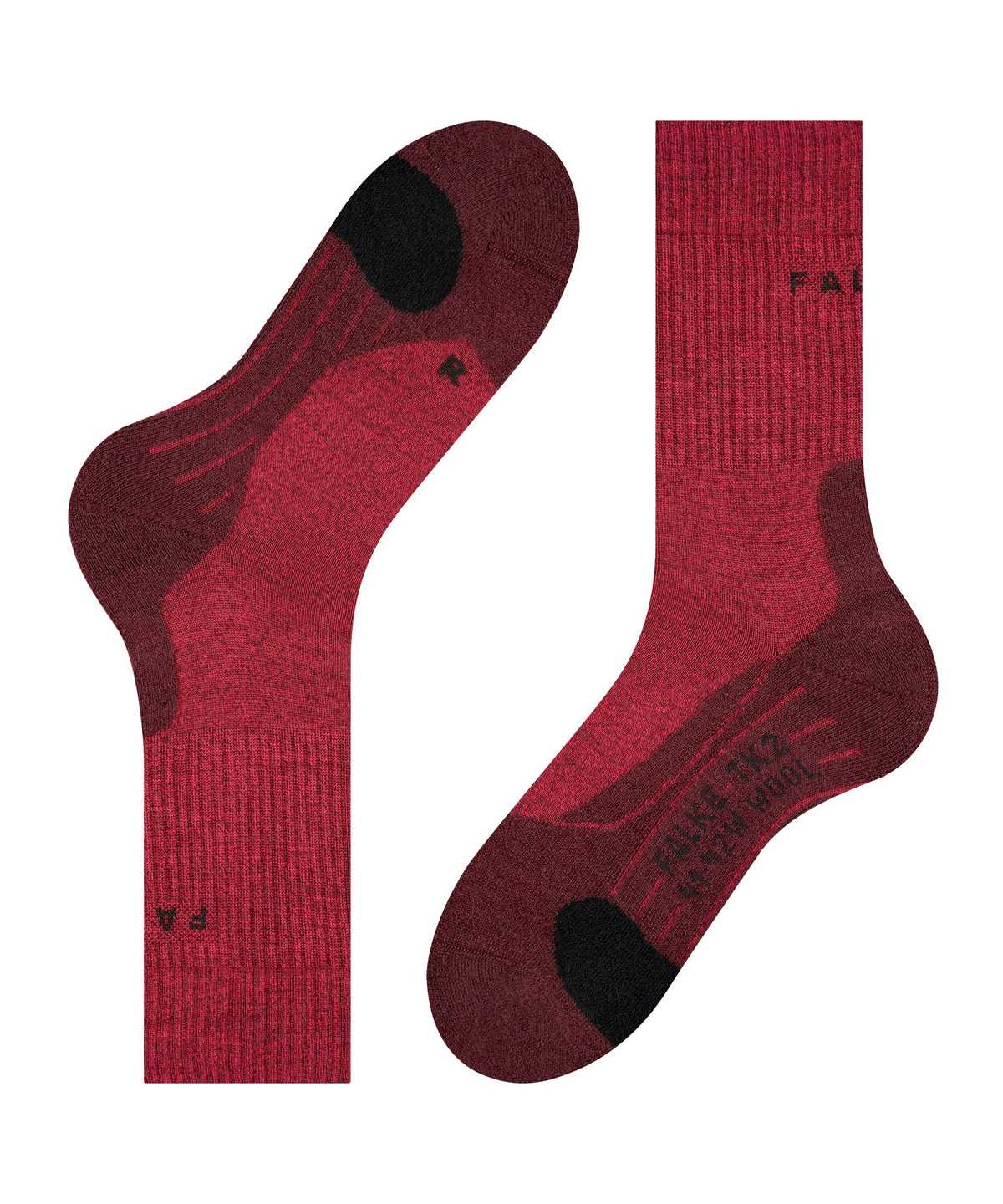 Falke TK2 Explore Wool Trekking Socks Sports Socks Damen Rot | 7034156-JH