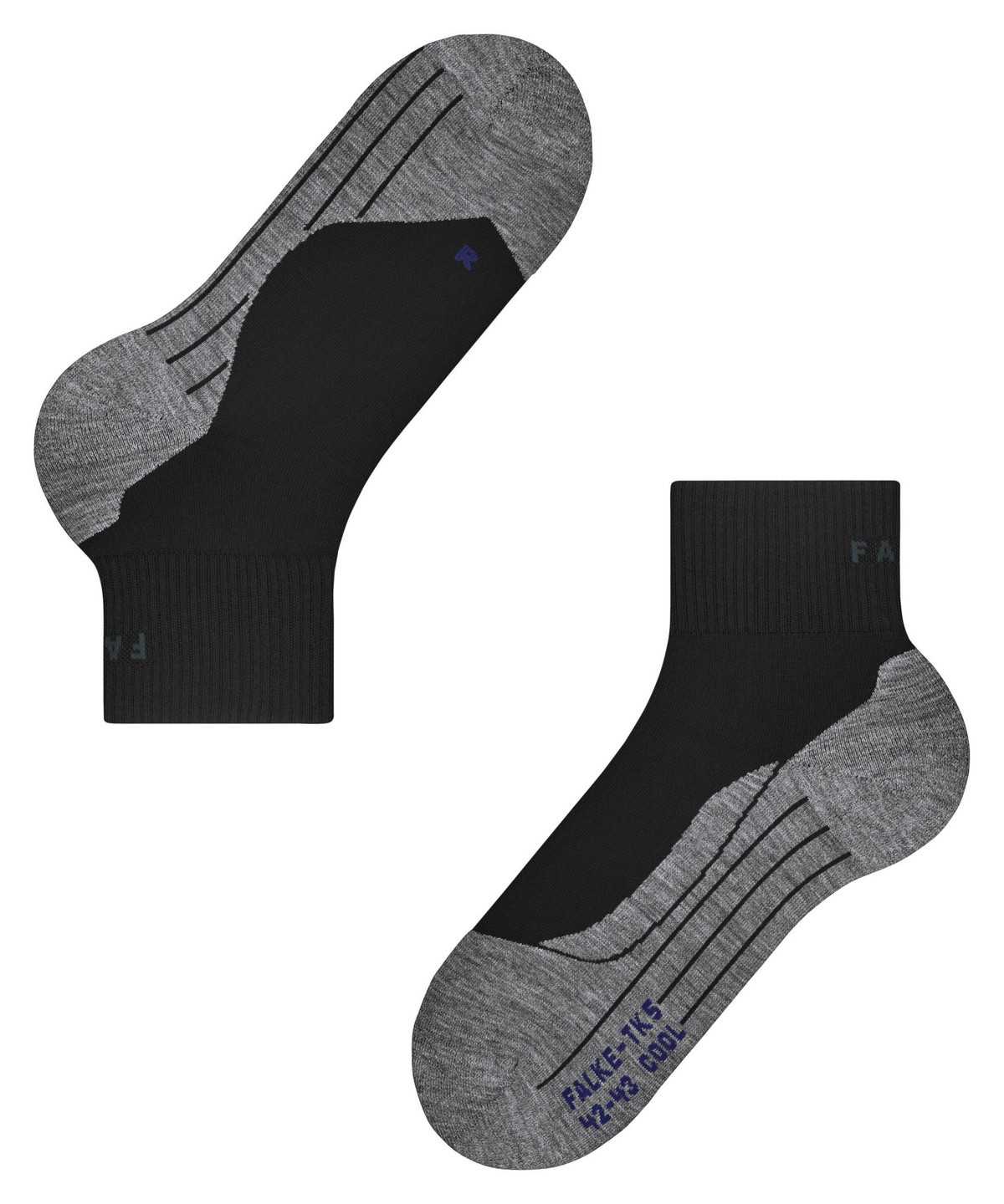 Falke TK5 Wander Cool Short Trekking Short sock Socken Herren Schwarz | 1467950-EK