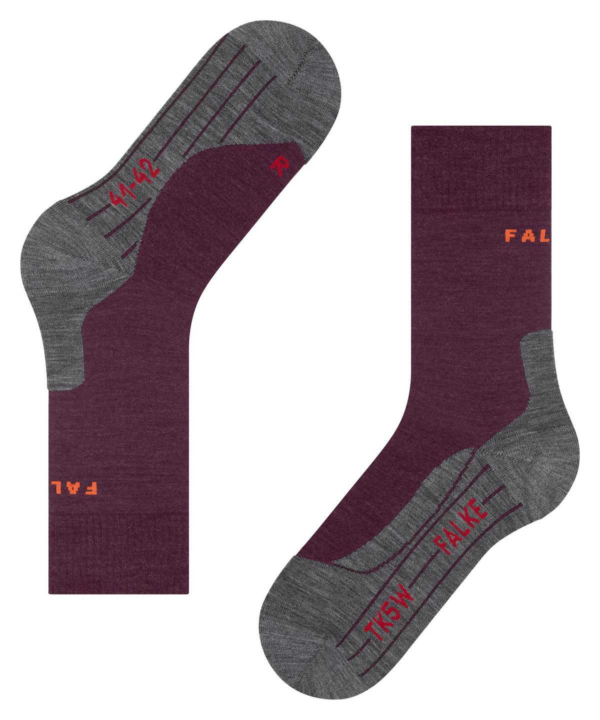 Falke TK5 Wander Trekking Socks Sports Socks Damen Rot | 9687130-YZ