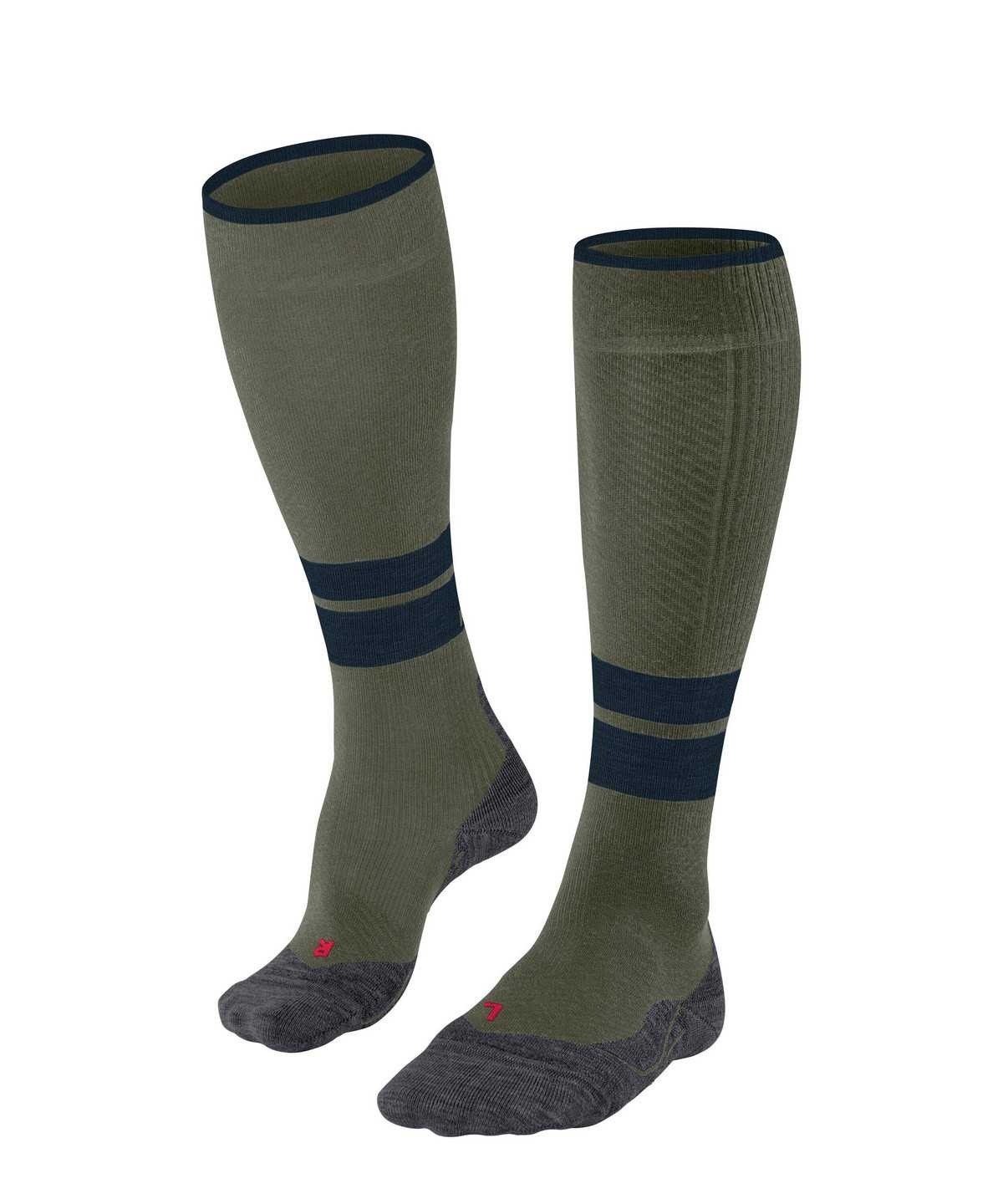 Falke TK Compression Energy Trekking Knee-high Socks Socken Herren Grün | 3451987-SX