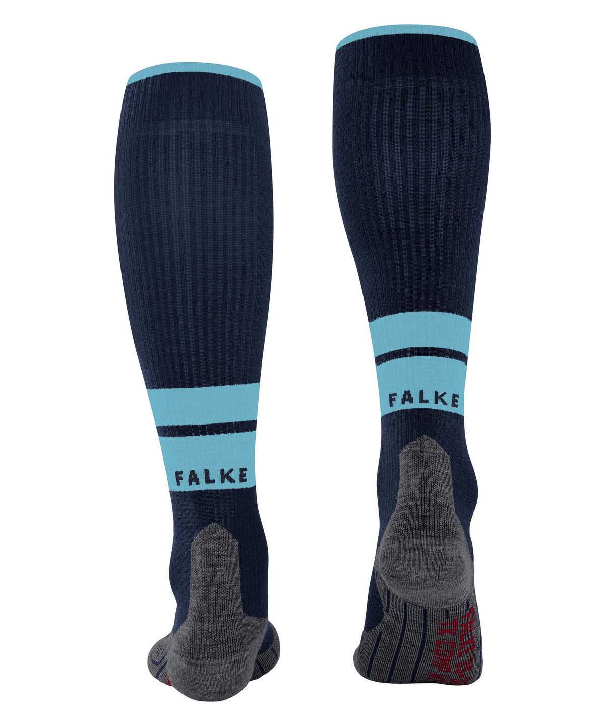 Falke TK Compression Energy Trekking Knee-high Socks Socken Herren Blau | 3057169-YB