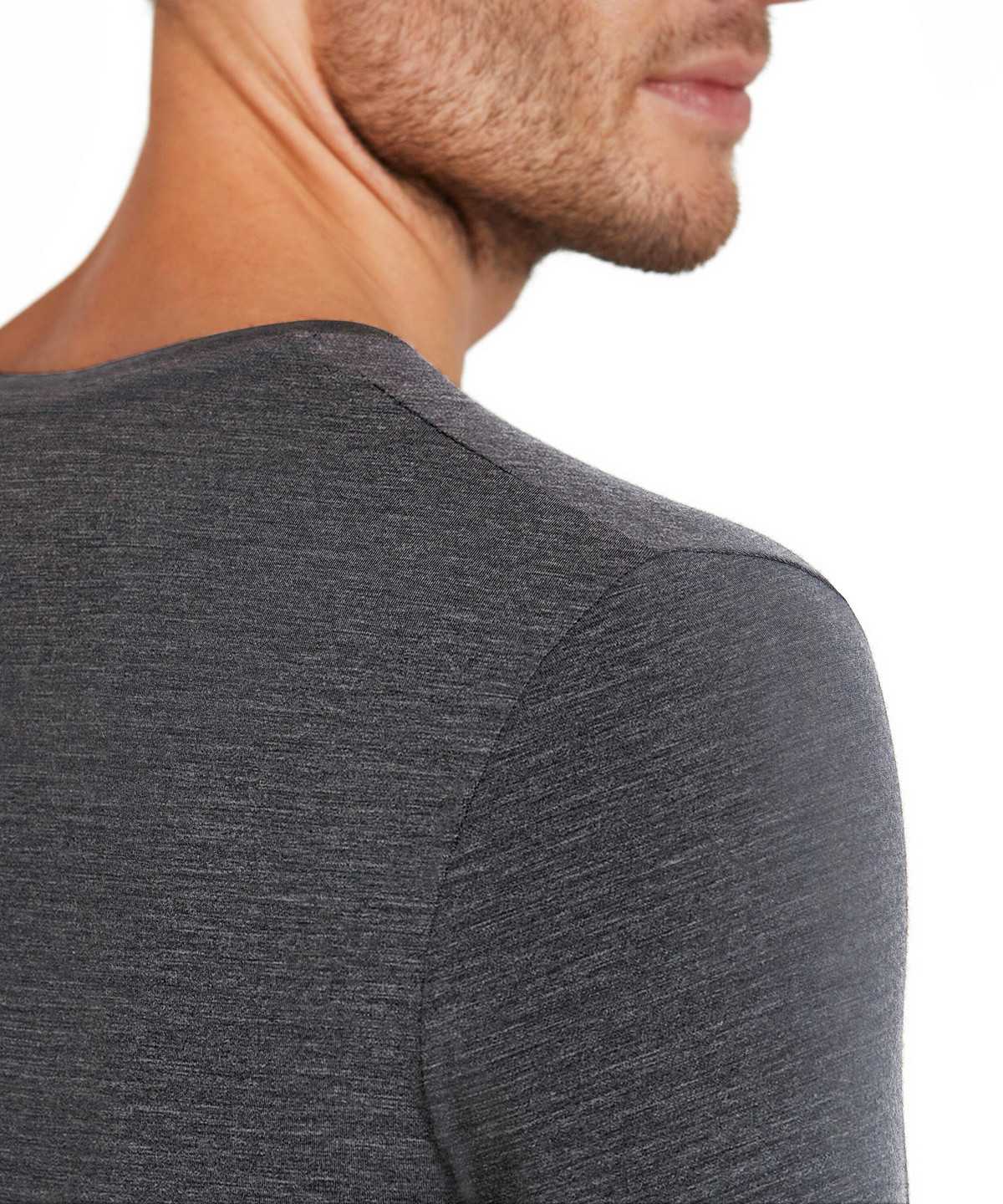 Falke T-Shirt Round-neck Daily ClimaWool Kurzarmhemd Herren Grau | 5063421-OT