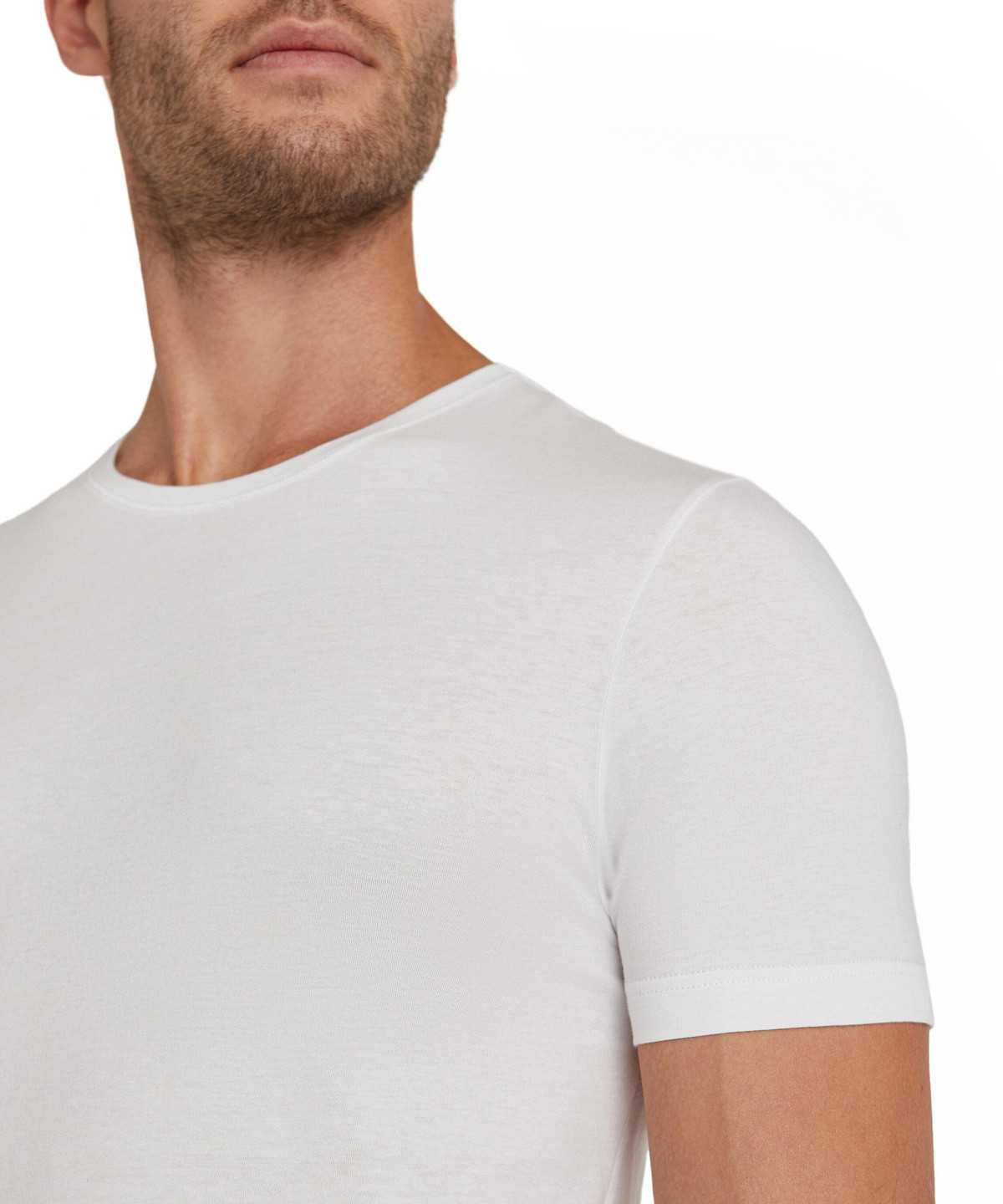 Falke T-Shirt Round-neck Daily Natural Kurzarmhemd Herren Weiß | 9213540-VK