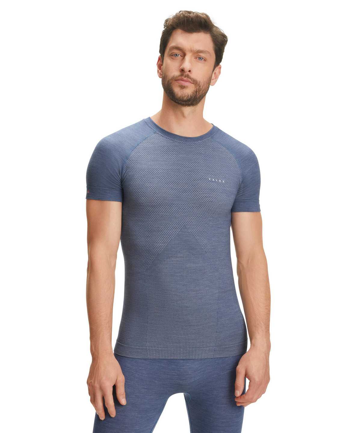 Falke T-Shirt Wool-Tech Light Kurzarmhemd Herren Blau | 1054928-LD