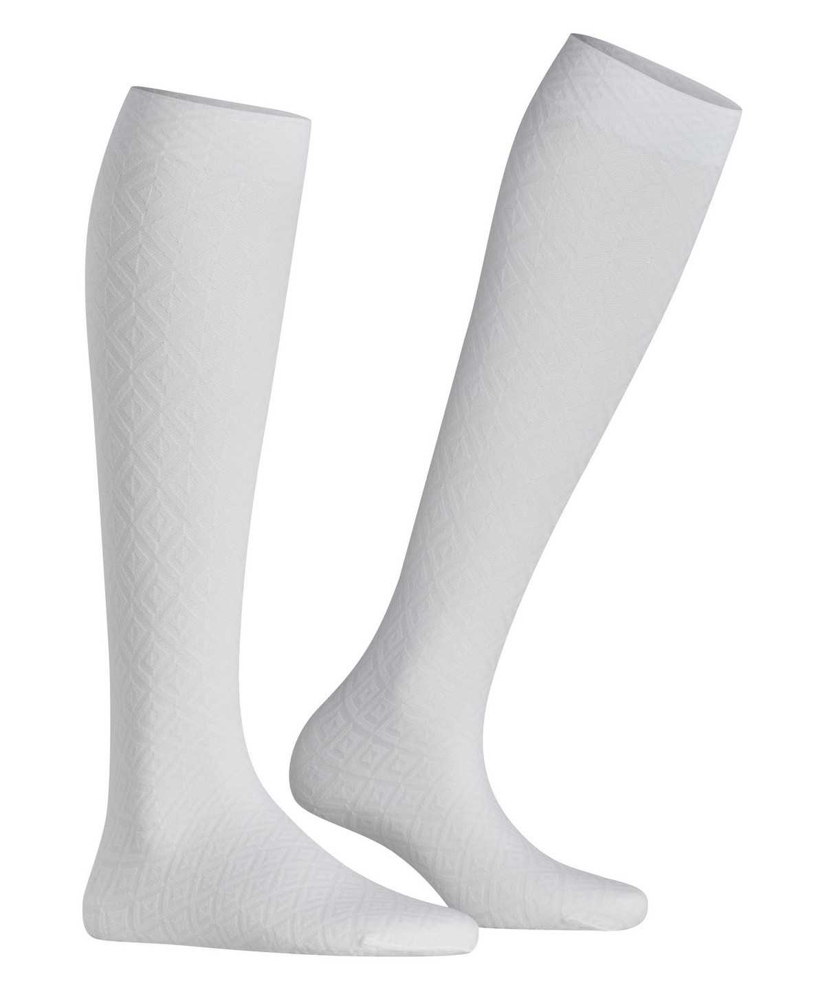 Falke Tessellating 25 DEN Knee-high Socks Socken Damen Weiß | 7315062-DR