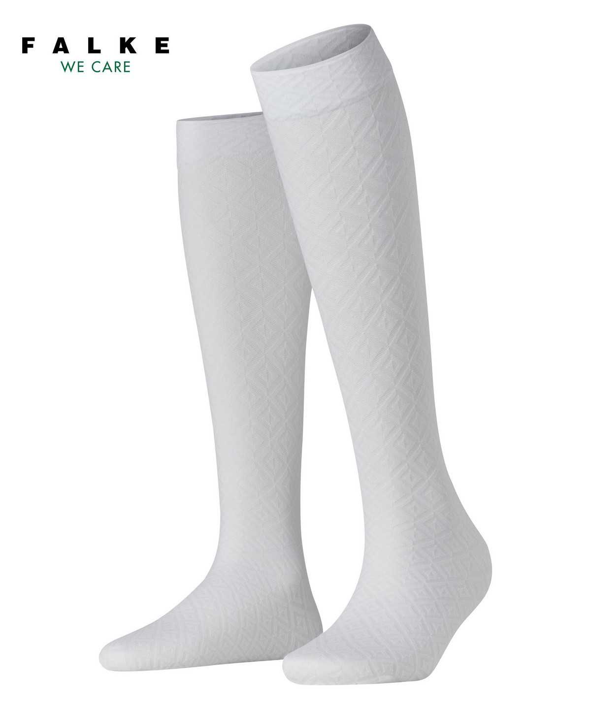 Falke Tessellating 25 DEN Knee-high Socks Socken Damen Weiß | 7315062-DR