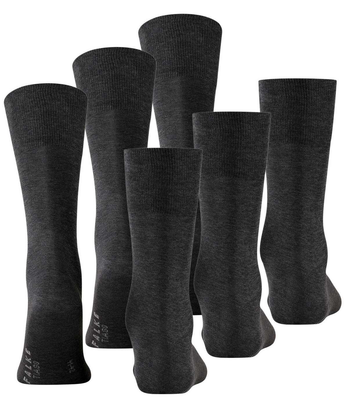 Falke Tiago 3-Pack Socks Socken Herren Grau | 6120584-HW