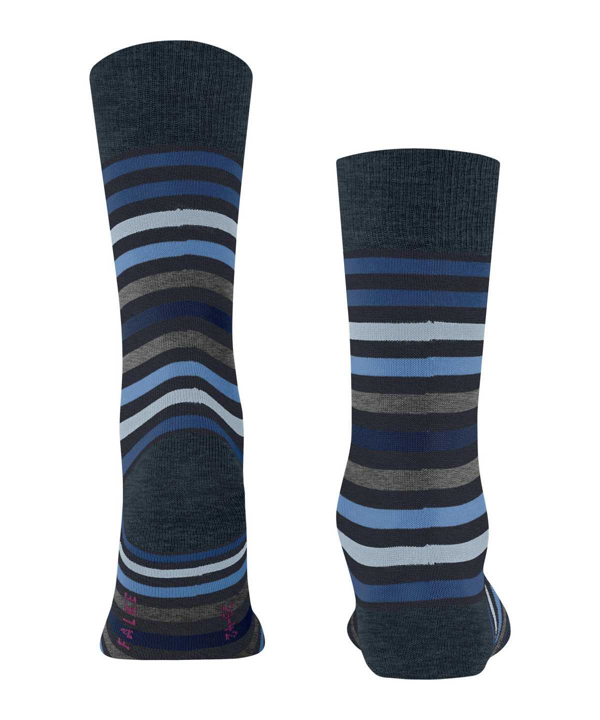 Falke Tinted Stripe Socks Socken Herren Blau | 0349217-QL