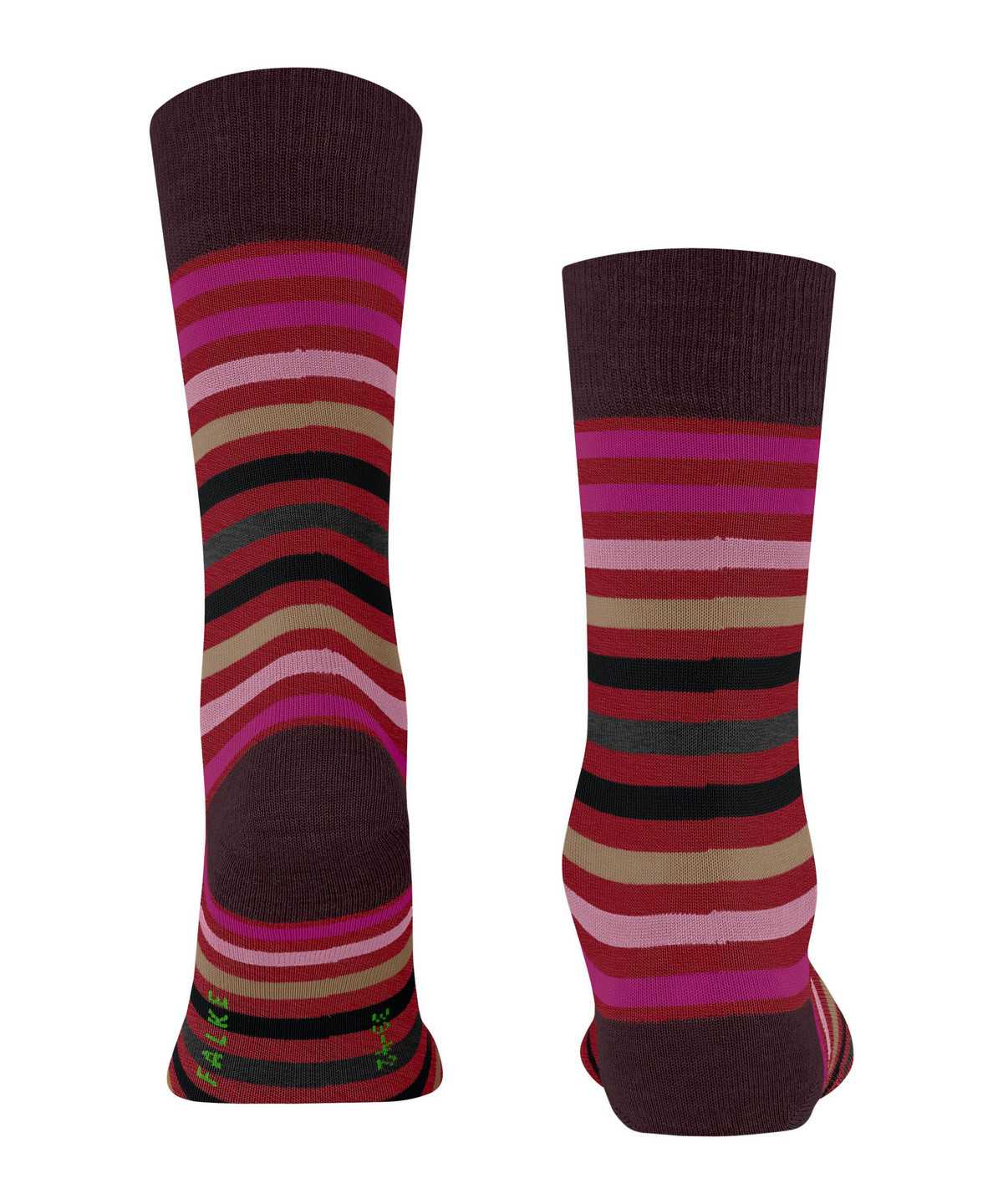 Falke Tinted Stripe Socks Socken Herren Rot | 6185293-IZ