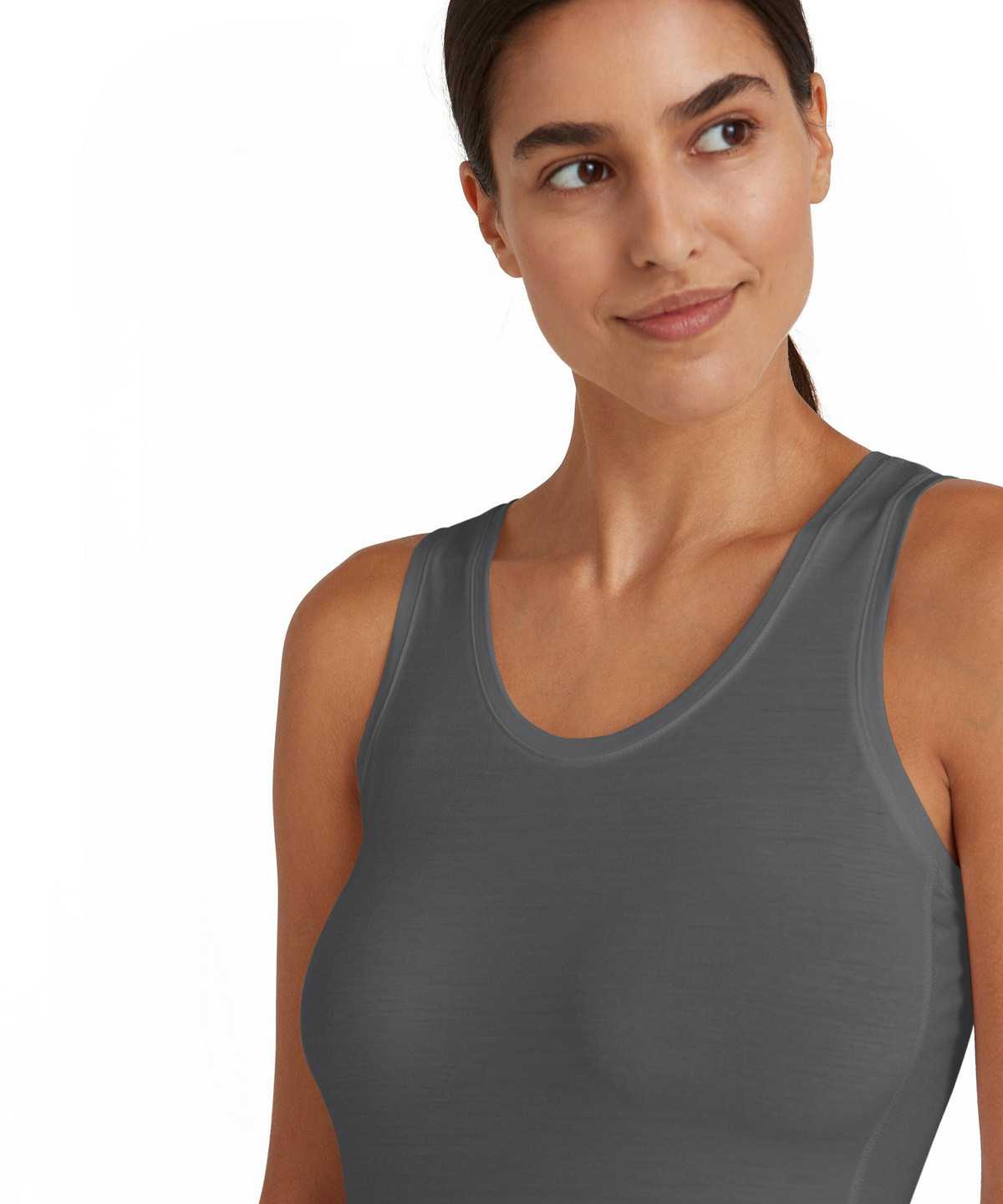 Falke Top Round-neck Daily ClimaWool Bras & Tops Damen Grau | 6271583-NW