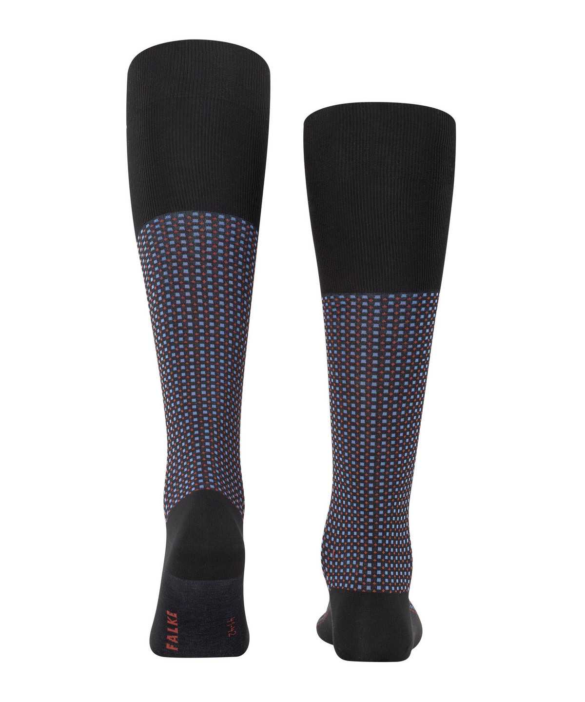 Falke Uptown Tie Knee-high Socks Socken Herren Schwarz | 2617905-JD