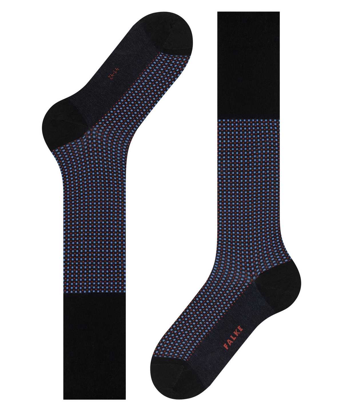 Falke Uptown Tie Knee-high Socks Socken Herren Schwarz | 2617905-JD