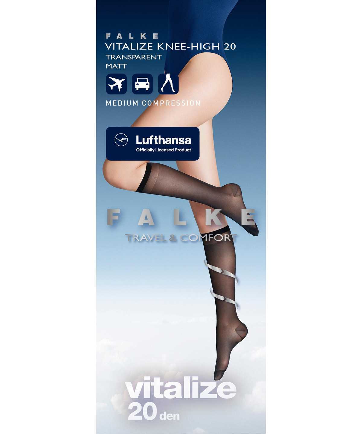 Falke Vitalize 20 DEN Knee-high Socks Socken Damen Beige | 8325974-BY