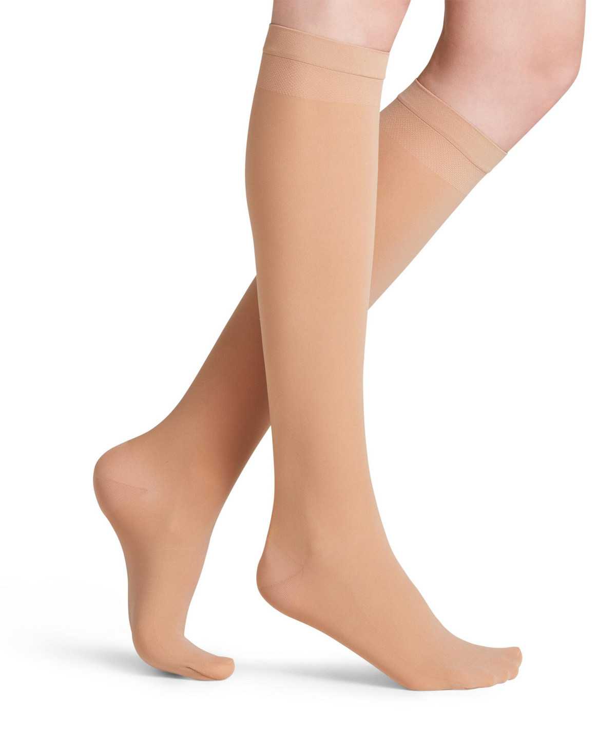 Falke Vitalize 40 DEN Knee-high Socks Socken Damen Beige | 6902548-KS